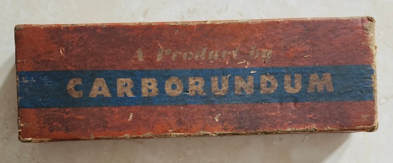 Antique Stone Knife or Blade  Sharpener Carborundum Over 80 Years Old!!