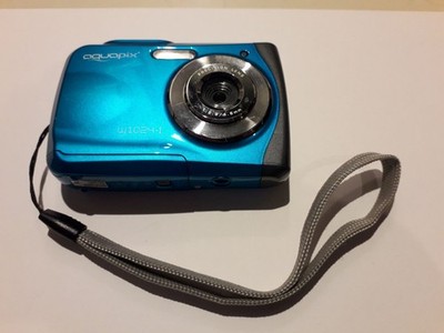 Easypix Aquapix W1024-I Unterwasserkamera  iceblue SD Karte Digitalkamera