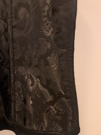 Womens Corset Black Lace Up Adjustable Shoulder Straps