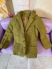 VTG MATTEL KEN DOLL  SUIT JACKET , 1960'S TM OLIVE JACKET SUPER CLEAN,  TM TAG