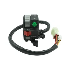 M MATI Left Handlebar Start Stop Headlight Override Switch for Kawasaki Brute...