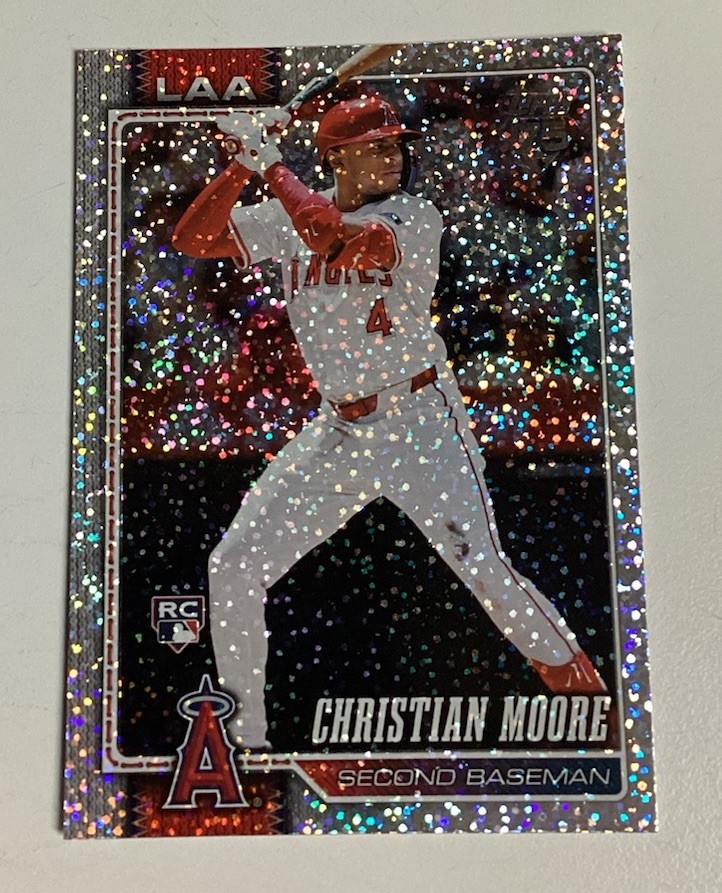 2026 Topps Celebration CHRISTIAN MOORE Confetti Rookie Card RC #147 Angels