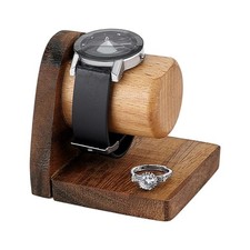 Wooden Watch Display Stand Jewelry Holder Single Watch Display Case Wooden
