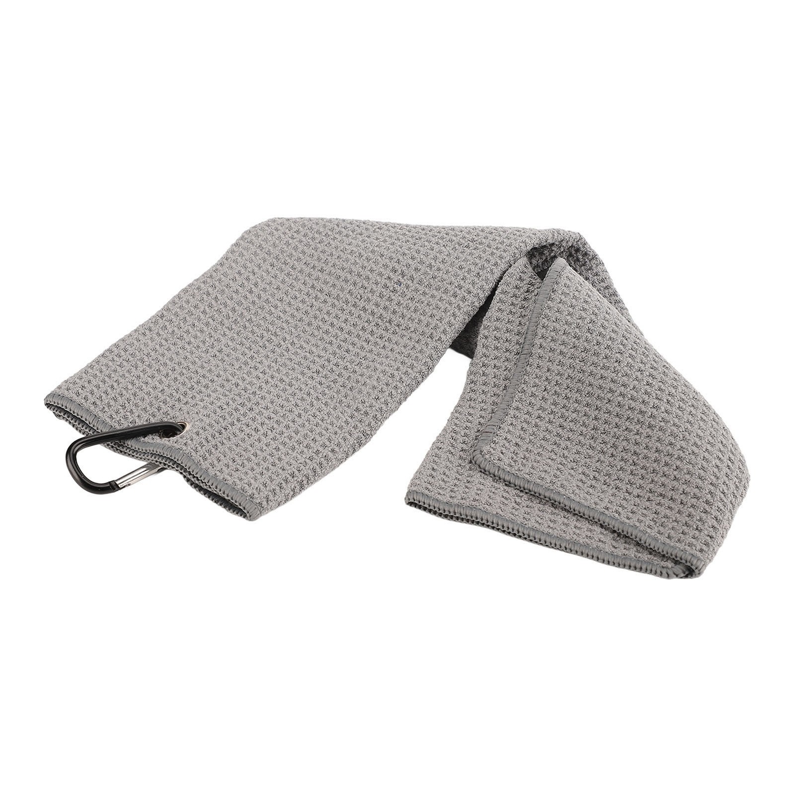 HOT (Grey)Microfiber Golf Towel Waffle Pattern Fitness Sweat Absorption Towels