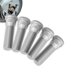 5PCS Wheel Studs, Lug Bolts, 49mm Long M12x1.5 Steel Lug Bolts 5PCS