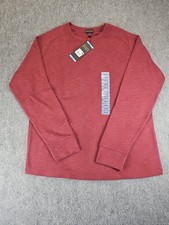 Banana Republic Mens Size Large Pullover Crew Burgundy Sweatshirt NEW 1461