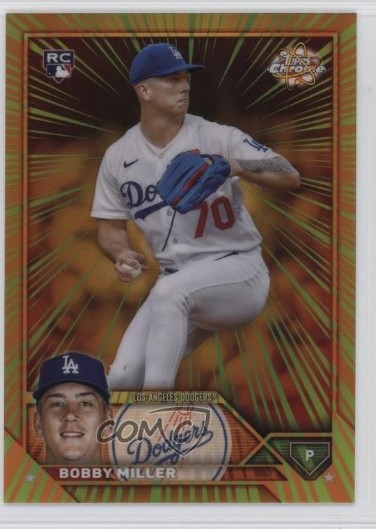 2023 Topps Chrome Update Radiating Rookies Bobby Miller #RR-25 RC 07mh