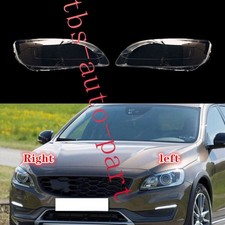 Fit For Volvo V60 Cross Country T5 Wagon 15-18 LH&RH Headlight Lens Cover+Glue