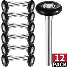 12 Quiet Garage Door Rollers Nylon Door Wheels Replacement With 6200ZZ Bearing .