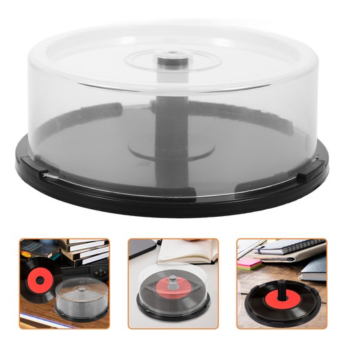 CD/DVD Cake Box Empty CD DVD Cake Box CD/DVD Storage Bucket 25 Disc Clear - 第 1/12 張圖片