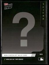 2019 Topps Now Future Award Winners NL MVP Wild Card (Base Chrome Set) MLB