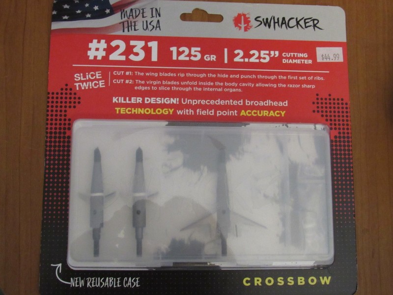 Swhacker #231 125gr Crossbow Broadheads