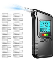 PORTABLE DIGITAL ALCOHOL BREATHALYZER BAC TESTER, POLICE GRADE