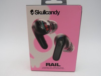 Skullcandy Rail In-Ear Wireless Earbuds 42 Hr Battery True Black NEW SEALED