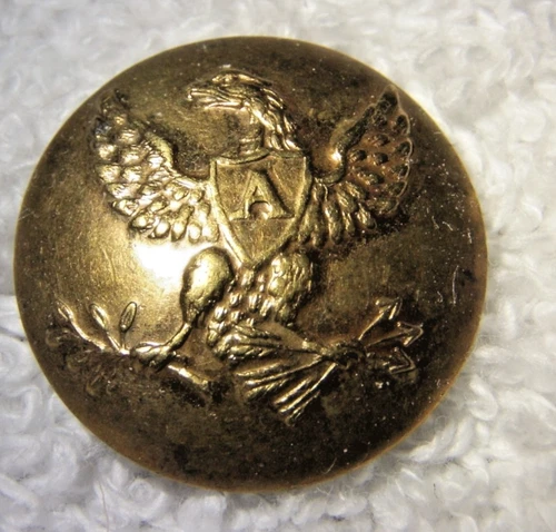 pre civil war eagle a artillery uniform coat button no shank