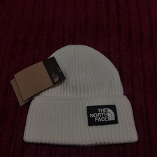 The North Face White Knit Beanie Unisex Adult...