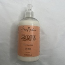 SheaMoisture Curl and Shine Conditioner For Curly Hair Coconut Hibiscus 13oz