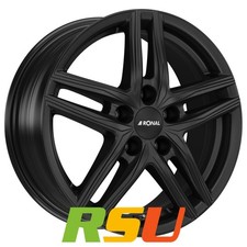 4x Ronal R65 jetblack-matt 6.5x17" ET45 LK5 112 ML 76 Alufelgen 17 Zoll