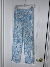 Vintage "The Lilly" Lilly Pulitzer Cute Blue  White Rhino Pants