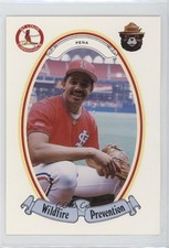 1987 Smokey Bear Wildfire Prevention St Louis Cardinals Tony Pena #11 0os7