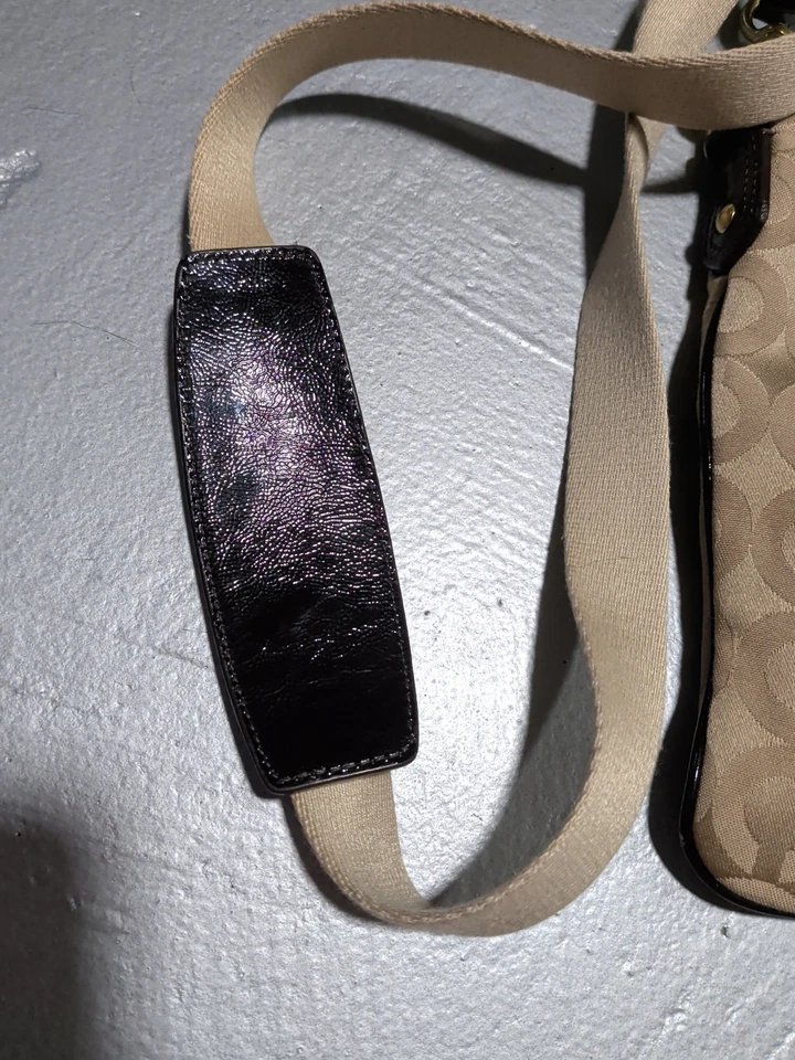 Bolso Bandolera Cartera Coach Caqui/Marrón Firma Madison Swingpack 43430 Foto 4 de 4