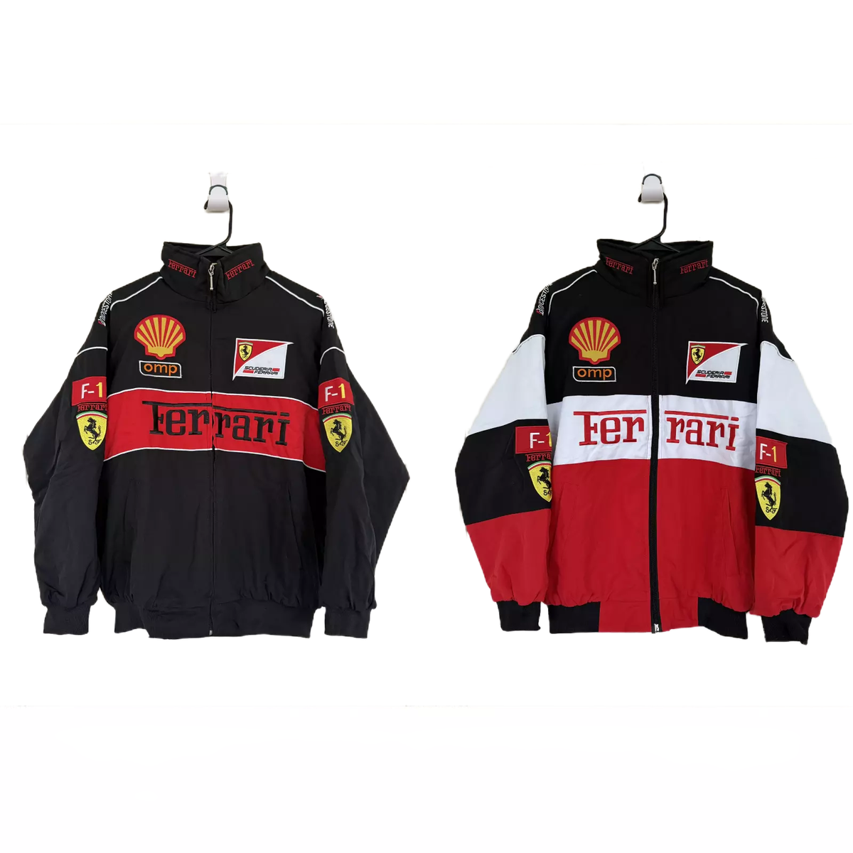 Vintage Ferrari F1 Jacket | Embroidered patches - Unisex Racing
