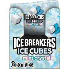 ICE BREAKERS Ice Cubes Mint Crystal Sugar 40 Count Pack of 6 , Turquoise