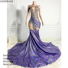 Ocstrade Rhinestone Evening Dresses Evening Gowns