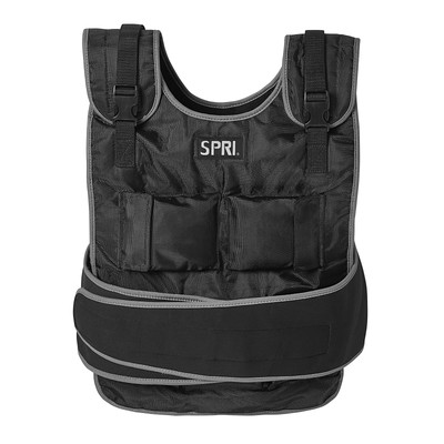SPRI 20 lb Weighted Vest for Women & Men - Adjustable Weight Vest for