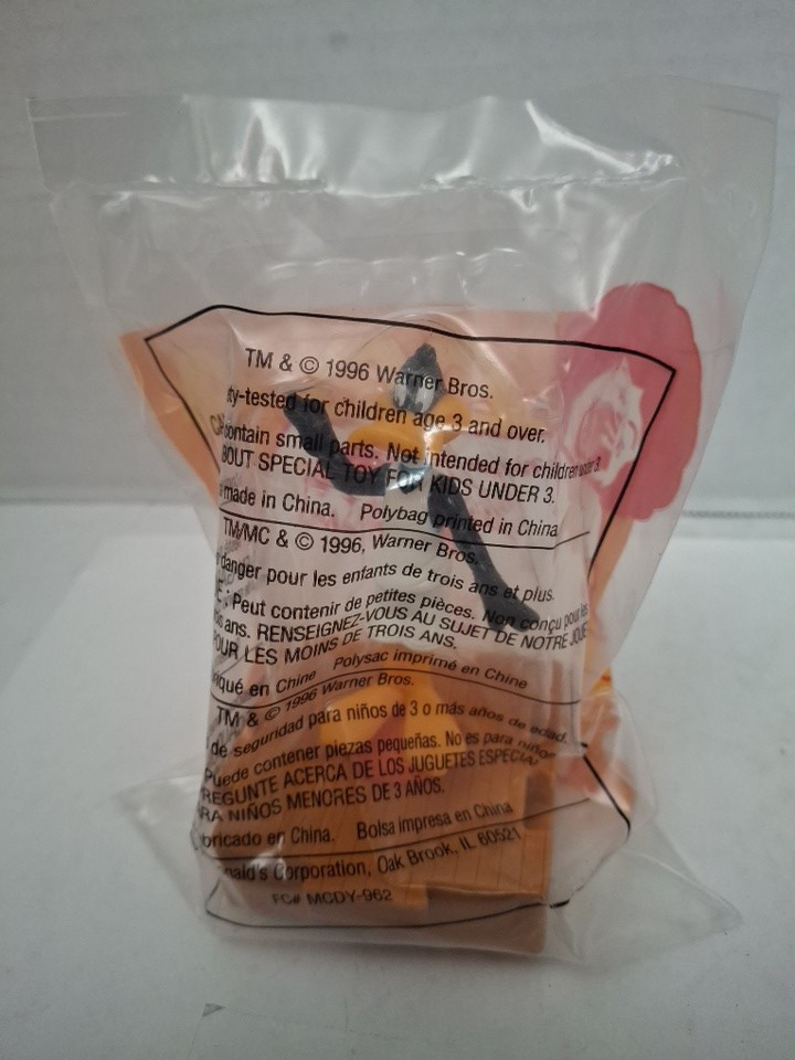 Vintage 1996 Space Jam McDonalds Happy Meal Daffy Duck Toy NEW SEALED