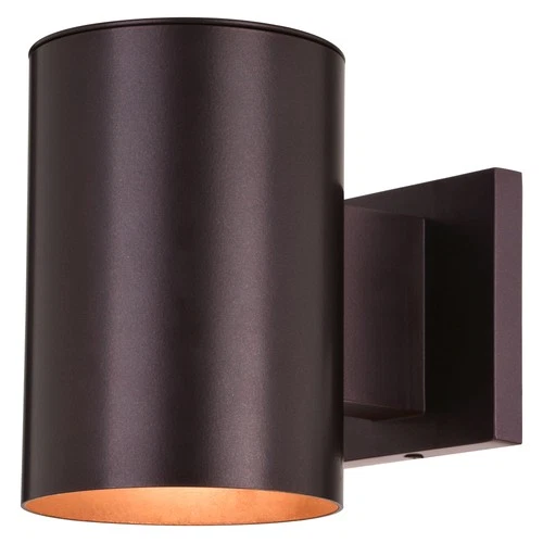 Vaxcel Lighting T0655 Chiasso 7" Tall Outdoor Wall Sconce - Deep - Bronze - Picture 1 of 12