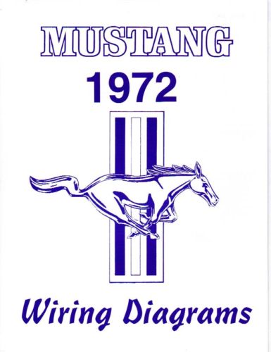 1972 MUSTANG WIRING DIAGRAM MANUAL | eBay