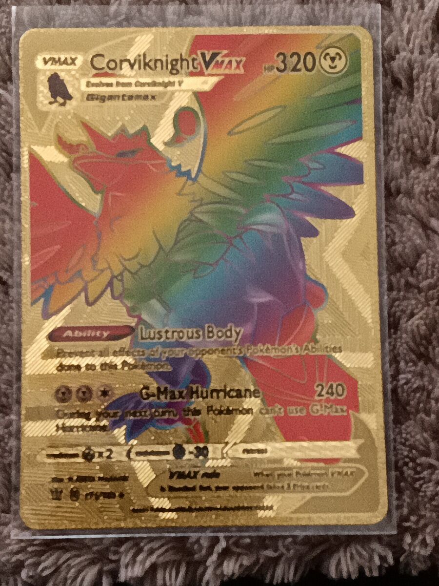 Pokemon Snorlax Vmax Rainbow Golf Foiled Card with Top Pokemon Snorlax Vmax Rainbow Golf Foiled Card with Top