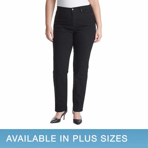 Gloria Vanderbilt Ladies' Amanda Stretch Denim Jeans – BLACK (Select Size) - Picture 2 of 5
