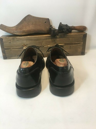 BRASSBOOT Size 10.5 M Black made in Spain Leather Cap Toe Oxfords Dress Men Shoe - Picture 4 of 12