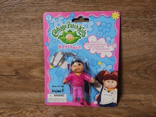 2003 Cabbage Patch Kids Girl Doll  Keychain Key Chain NIP - Picture 1 of 4