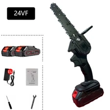 6" Cordless Electric Chainsaw Wood Mini Cutter 550W One-Hand Saw Woodworking