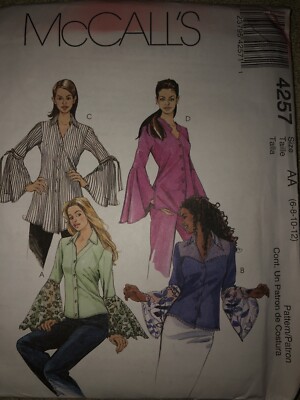 4257 2003 McCall's Women's Top/Blouse Pattern- sz 6-12