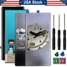 OLED For LG WING 5G LM-F100TM LMF100VMY F100 LCD Touch Screen Digitizer  Frame