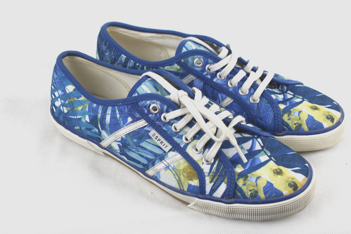 Blue Esprit Sneaker Blau Esprit Schuhe Textil Sneaker Damen (42