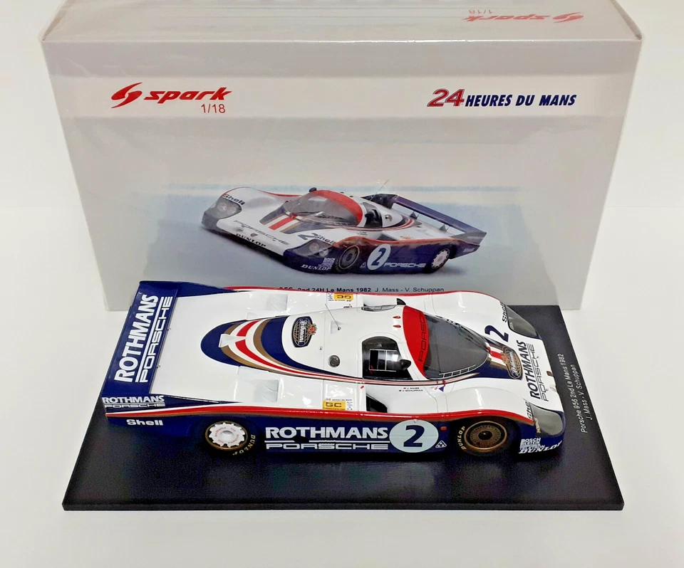 MODELLINO AUTO 1:18 SPARK PORSCHE 956 ROTHMANS MASS 24H LE MANS 1982 MODELLISMO - Immagine 4 di 4
