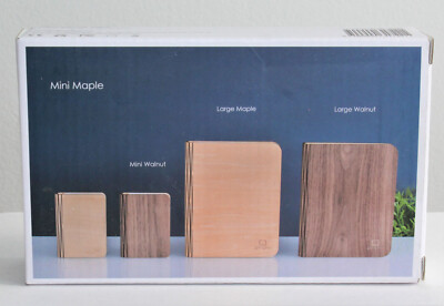 Original Smart Book Light Mini Maple Holz Tischlampe Gingko Design Objekt Neu