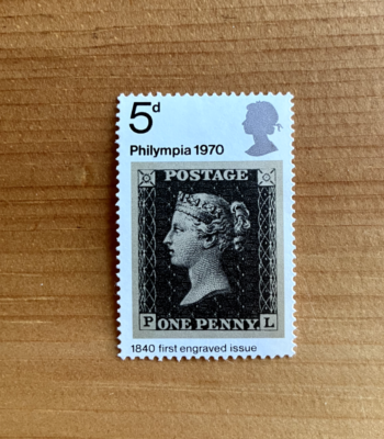 Philympia 1970 5d stamp celebrating Penny Black 1840 | eBay UK