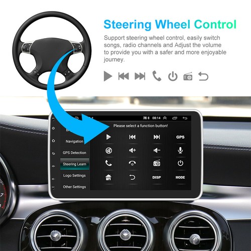10.1'' Android 10 Car Radio Single 1DIN Touch Screen GPS Wifi MP5 Player - Picture 7 of 12