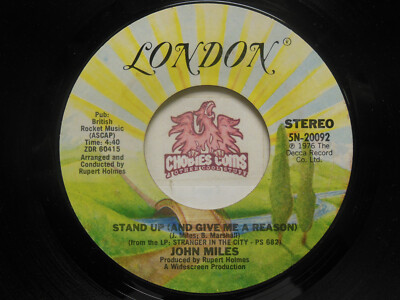 John Miles: Slowdown / Stand Up, 45 RPM VG (3L)