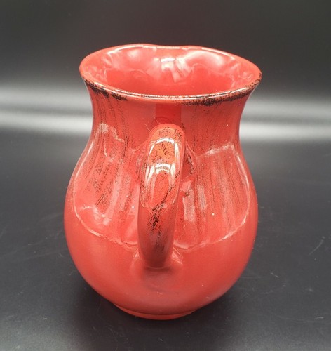 Hand Made Made In Italy Pottery Pitcher Red 6.5" - Picture 4 of 6