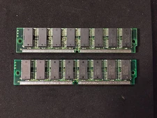 2x 8MB 2Mx32 EDO 72-pin Non-Parity 60ns 16-Chip RAM SIMM Memory 16MB
