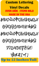 Custom Personalized Decal Vinyl Lettering Text Business Sign Graffiti Font vG
