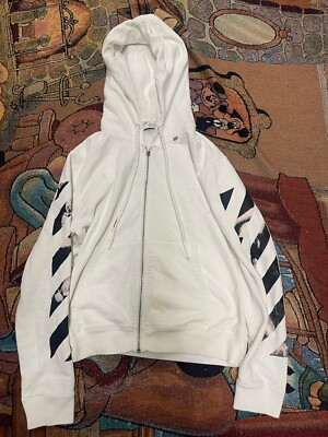 Off-White Caravaggio Arrows Zip Up Hoodie (Size M With Tags) | eBay