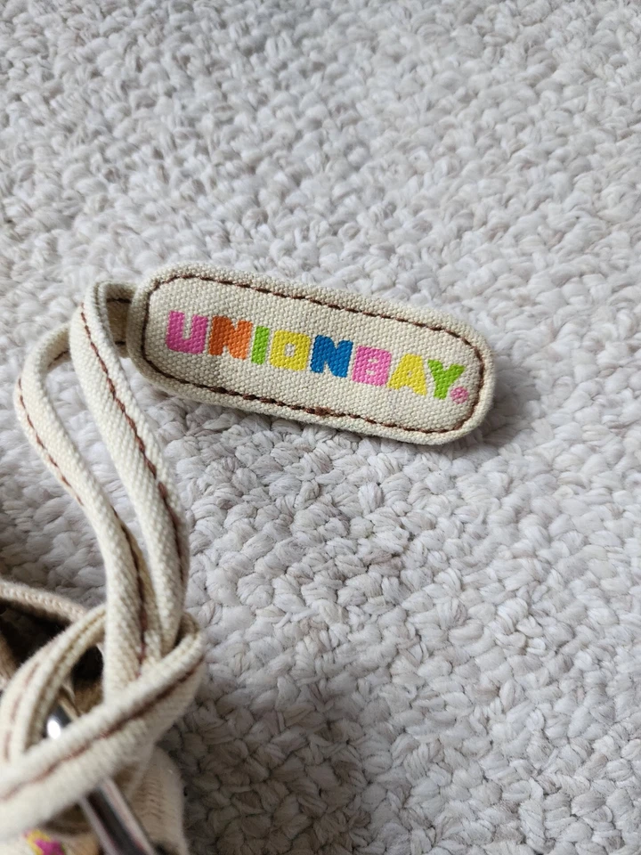 Union Bay Retro Beige Lona Bolso Mensajero Correa para el Hombro Cartera Multifuncional Foto 3 de 4